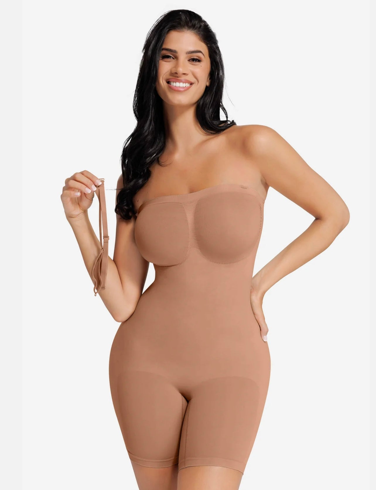 Bodysuit sin costuras y tirantes extraíbles