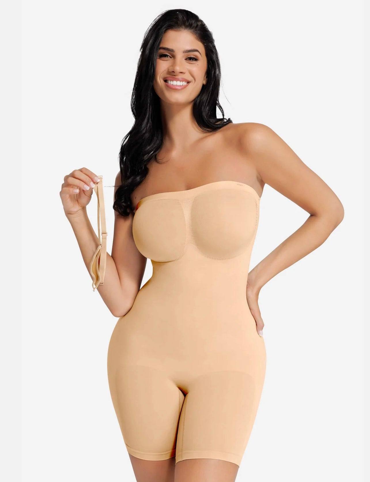 Bodysuit sin costuras y tirantes extraíbles